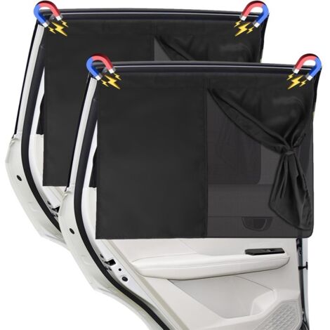 Mosquitera/parasol para ventanilla de coche, tamaño grande, paquete de 2
