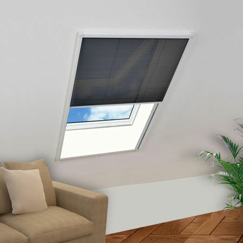 

Mosquitera plisada para ventanas aluminio 80x100cm