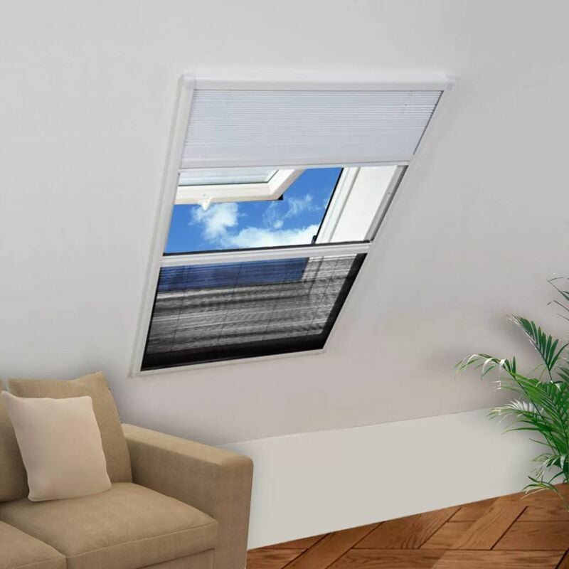 

Mosquitera plisada para ventanas contra el sol aluminio 60x80cm
