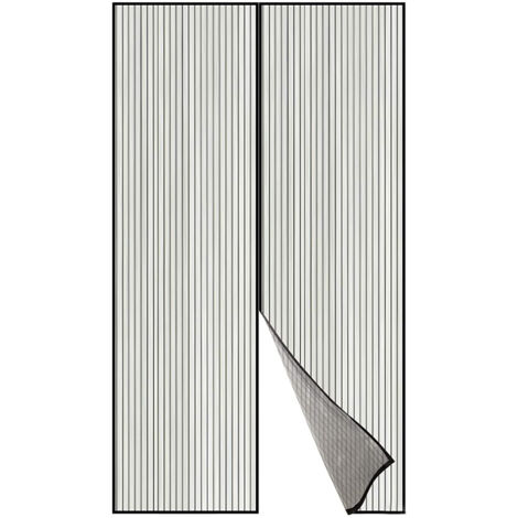 Mosquitera puerta con imán 120x230cm akhuo gris