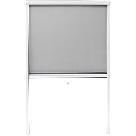 Mosquitera red malla protector mosquito enrollable ventanas blanca 100x160 cm