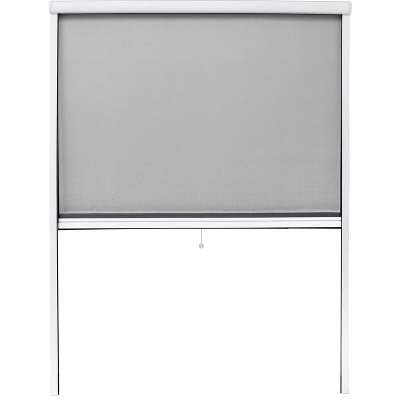 

Mosquitera red malla protectora mosquito enrollable ventanas blanca 130x160 cm
