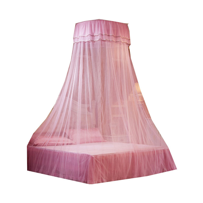 

Mosquitera tipo domo para techo con ganchos adhesivos,Rosa