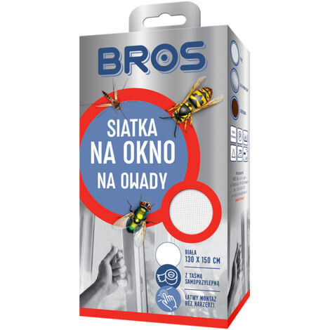 Mosquitera ventana Bros 130x150 cm lavable resistente UV