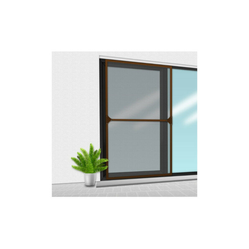 

Mosquitera Veranda sobre marco para ventana corredera - 150 x 220 cm - Marrón - Marron - Confortex