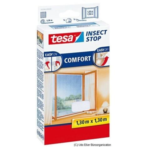 Mosquiteras para  ventana Tesa - 'Comfort' White 1,30 x 1,30 m