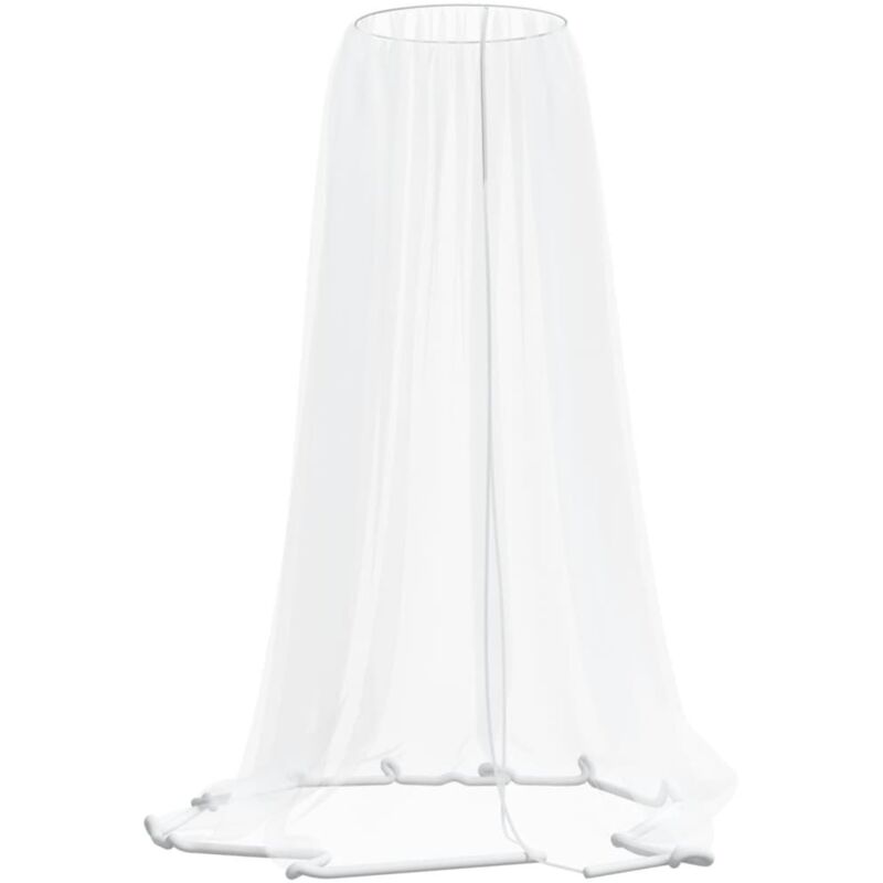 Mosquito Net For Umbrella 220 Mesh White Φ330x250 Cm Vidaxl