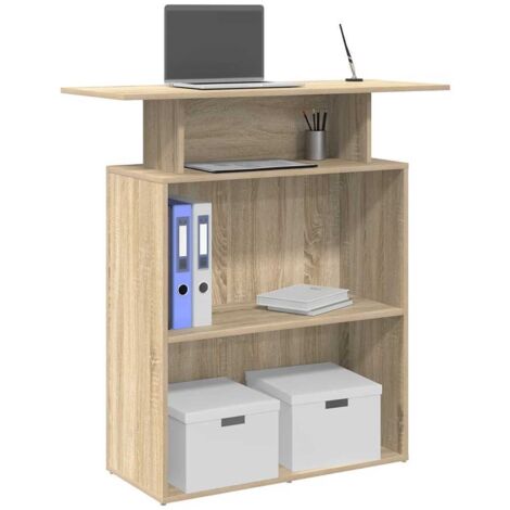 Mostrador de recepción Roble  100x40x104 cm Madera de ingeniería
