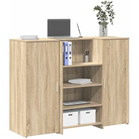 Mostrador de recepción roble  135x50x103,5 cm