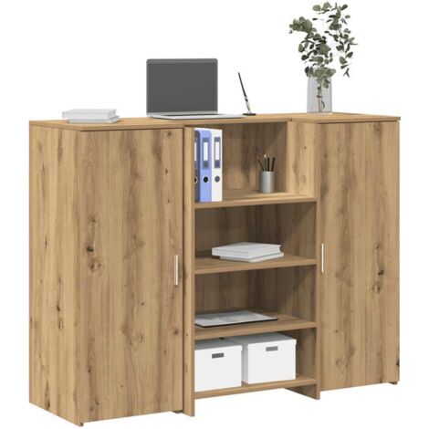 Mostrador de recepción roble artisian 135x50x103,5 cm