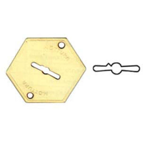 Mostrina Esterna In Ottone 95147 - mm.52x64 (95147004C1)