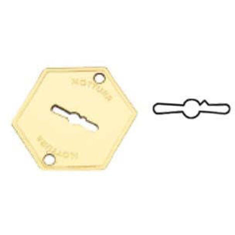 Mostrina Esterna In Ottone 95223 - mm.52x64 (95223000C1)