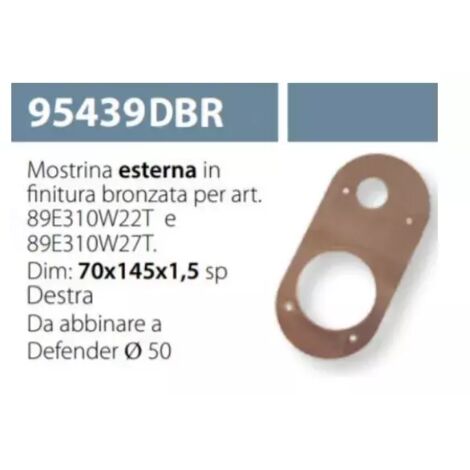 MOSTRINA ESTERNA PER SERRATURA ESETY 89E310W22T BRONZO 95439 DX