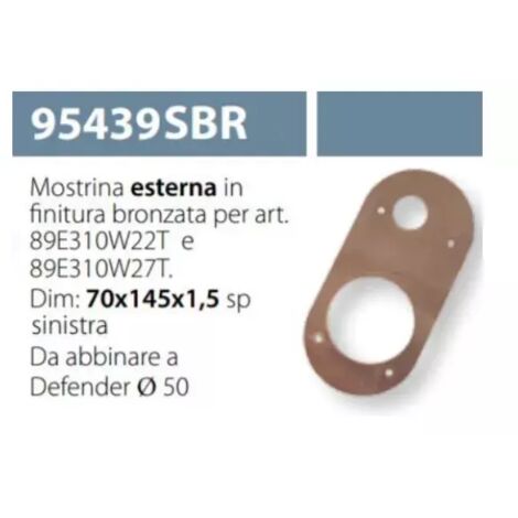 MOSTRINA ESTERNA PER SERRATURA ESETY 89E310W22T BRONZO 95439 SX