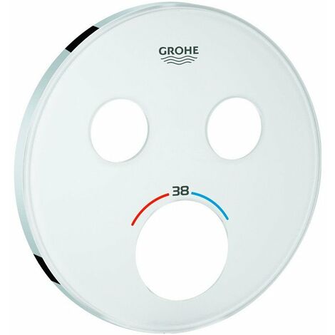 Mostrina Grohe 49033 per SmartControl UP-THM con 2 ASV moon white