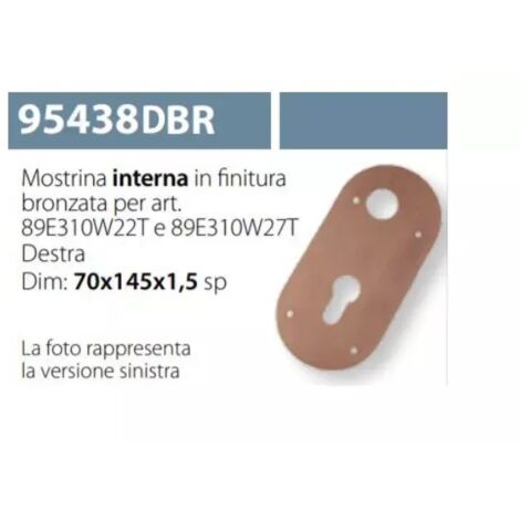 MOSTRINA INTERNA PER SERRATURA ESETY 89E310W22T BRONZO 95438 DX