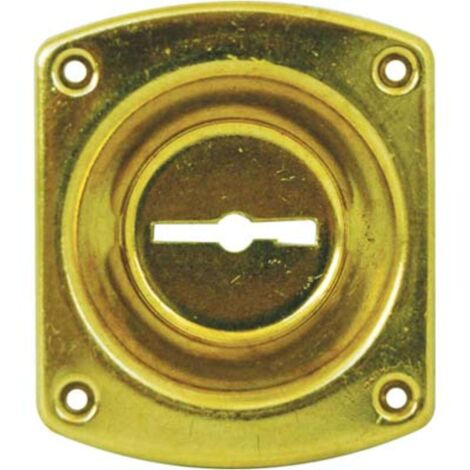 Mostrina rettangolare doppia mappa 32 cr ottone incavo mm 12 mm 46x30