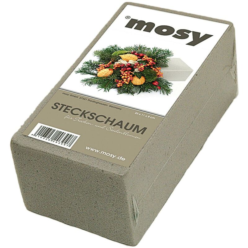 Mosy - Steckschaum Ziegel für Trockengestecke 8x11x23cm