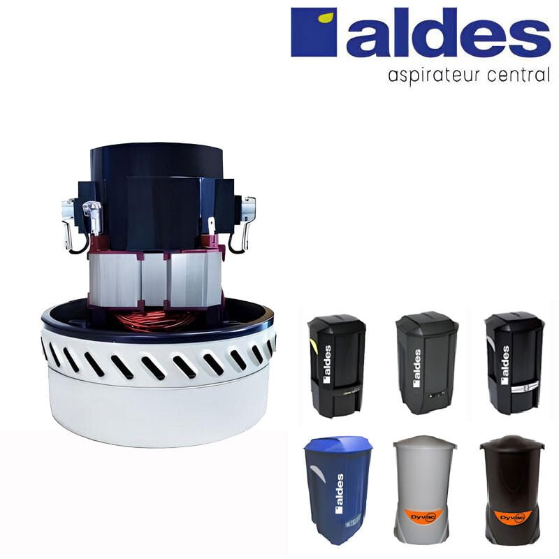 Atepac - Moteur 1300W type Aldes pour centrales c. Cleaner, C.Booster, C.Power, C.Dooble, C.Blue, Dyvac, remplace le moteur aldes 11171626, garantie
