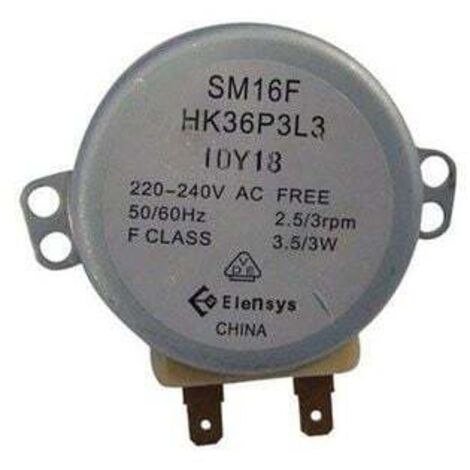 MOTEUR 220-240V 2.5/3R.P.M 3.5/3W DE PLATEAU-TOURNANT POUR MICRO-ONDES SMEG