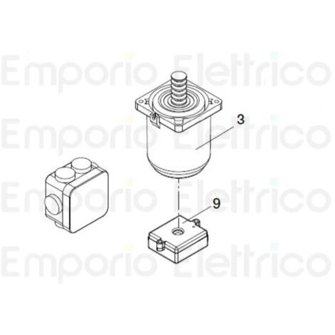 Moteur 24V 24Vdc pour remplacement Zed 24 Asc BENINCA' 9686250