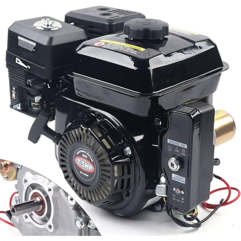 Gojoy - Moteur 4 Temps 212cc 7.5HP moteur à essence E-starter moteur industriel moteur debout moteur à essence moteur à gaz moteur kart moteur moteur