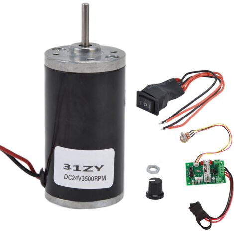 Moteur à Aimant Permanent DC Miniature Haute Vitesse 24V 3500RPM pour Générateur DIY Faible Bruit