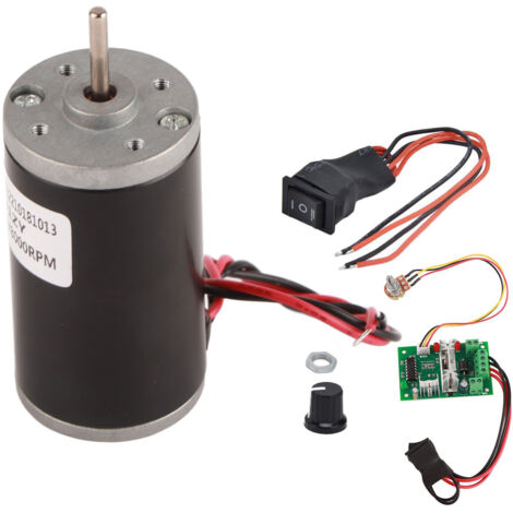 Moteur à Aimant Permanent DC Miniature Silencieux Haute Vitesse 12V 8000 RPM pour Générateur DIY