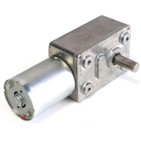 Moteur à courant continu turbo réversible à engrenage à vis sans fin GW370 12 V 6 tr/min, 35 A