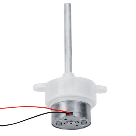 Moteur à engrenage à vis sans fin à arbre long et à basse vitesse pour voiture télécommandée 12V 60 tr/min