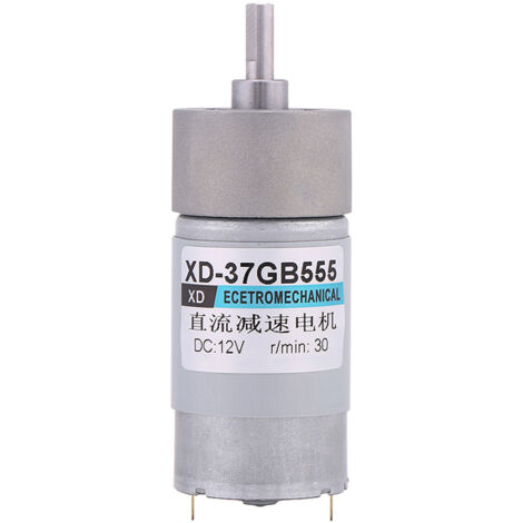 Moteur à engrenage DC 12V/24V 15W, sens de rotation horaire et antihoraire, moteur électrique à couple élevé