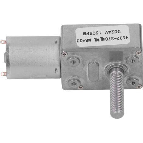Moteur à Engrenage DC 24V 150RPM, Couple Élevé pour Outils Électriques
