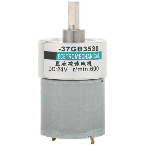 Moteur à engrenage DC 24V, grande torsion, basse vitesse, aimant permanent, modèle XD‑37GB3530, 600 tr/min.