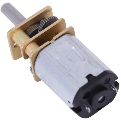 Moteur à engrenage métallique DC 3-12V N20, vitesse réglable 50-2000 tr/min pour applications de réduction