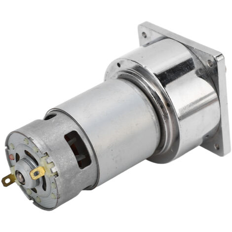 Moteur à Engrenage Micro Turbine DC24V avec Coque en Alliage d'Aluminium et Bobine en Laiton, Autobloquant, 70RPM, 13.6KG.FCM
