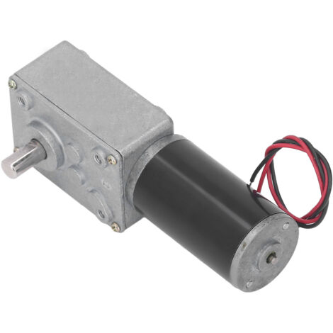 Moteur à Engrenage Réducteur 12V Haute Torsion 15RPM avec Arbre Unique et Système Autobloquant Réversible