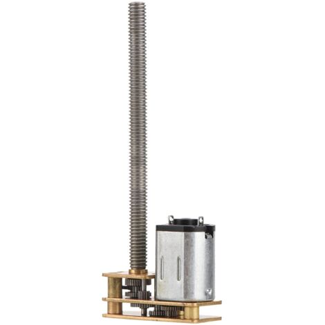Moteur à engrenages CC 6 V 12 V 1024GA20 avec filetage inversé N20, arbre M4 x 55 mm (12 V 60 tr/min)