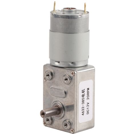 Moteur à Engrenages DC 12V 20RPM Micro Réducteur de Vitesse en Alliage Acier pour Applications de Précision