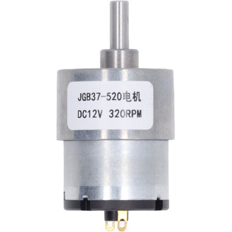 Moteur à Engrenages DC 12V avec Encodeur Hall pour Robots, 320RPM, Réducteur de Vitesse