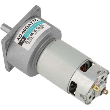 Moteur à engrenages métallique micro DC 24V, vitesse réglable 35W 200 tr/min