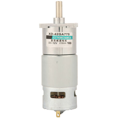 Moteur à engrenages micro DC XD-42GA775, réglage de vitesse 12V 100RPM, rotation horaire et antihoraire