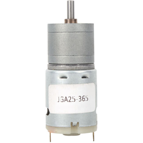 Moteur à Engrenages Mini CC 6V 12V, Haute Torsion pour Robots et Rideaux Électriques, 6V 53RPM