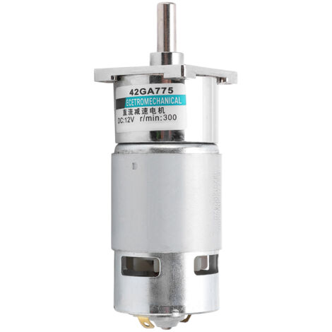Moteur à engrenages miniature 12V XD‑42GA755, réduction de vitesse, aimant permanent, sens horaire/anti-horaire, pour applications industrielles automatisées, 300 tr/min.