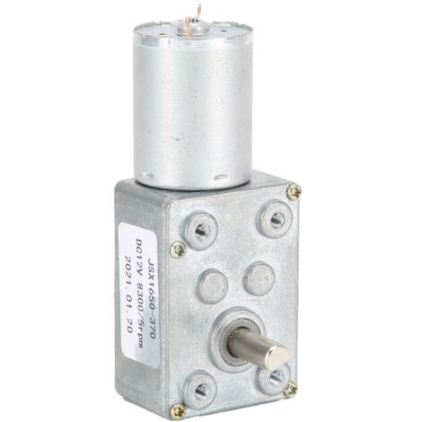 Moteur à Turbine Réducteur à Vis sans Fin pour Ouverture de Fenêtre Porte, Mini Treuil JX1650‑370 DC12V
