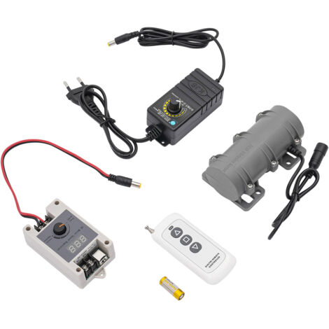 Moteur à vibration brossé, vitesse réglable, télécommande avec alimentation électrique, pour appareil de massage à vibration (12 V)