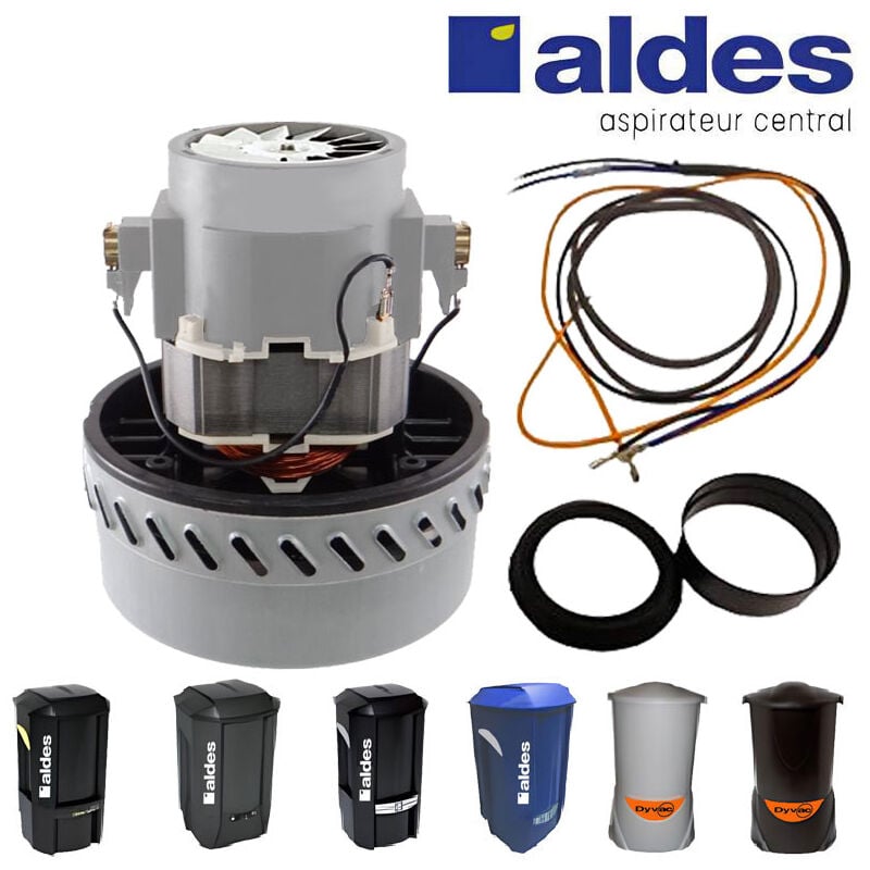 Kit moteur 1400W pour centrales aldes c. Cleaner, C.Booster, C.Power, C.Dooble, C.Blue, Dyvac, Garantie 1 an, aldes 11171626