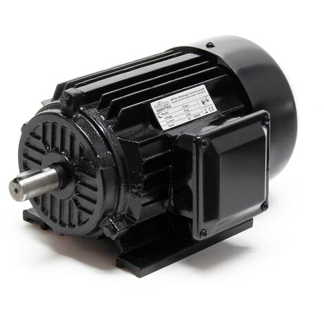 Moteur Asynchrone triphasé Rotor Cuivre 2 Pôles 400V 1,5kW Forme B3 2830 tr/m Indice Protection IP44