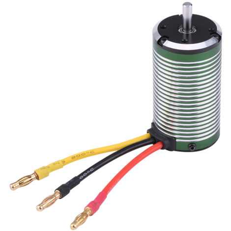 Moteur Brushless 3665 4500KV 4 Pôles pour Voiture RC 1/8 1/10 1/12 et Bateau - Pièce de Rechange Haute Performance