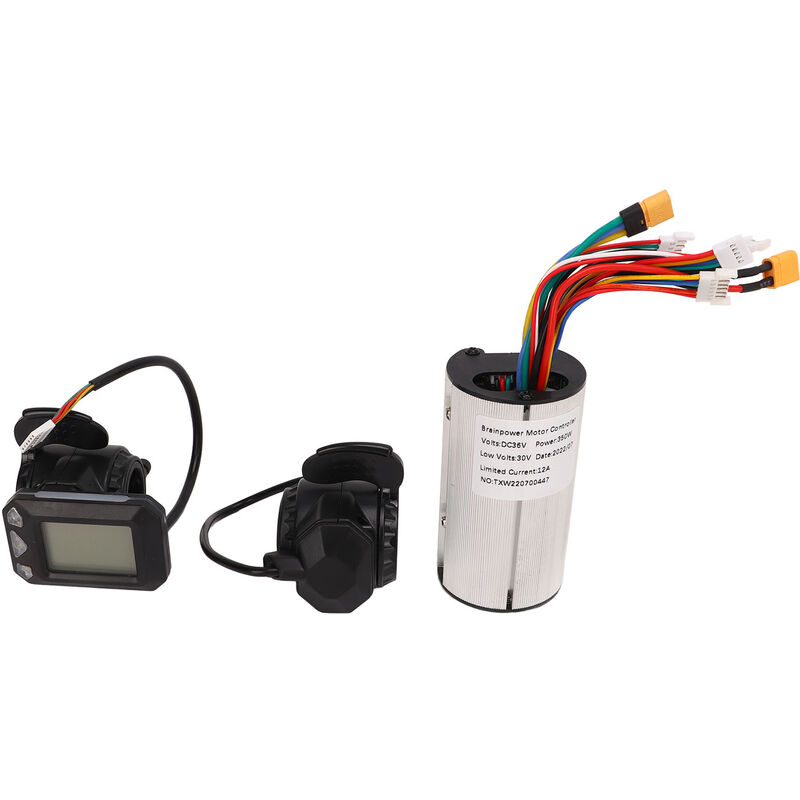 Jeffergarden - Moteur Brushless Controller 56in 350W 12A Real Time Display Panel Scooter Controller Kit 36V