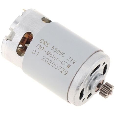 Moteur CC RS550 21V 29000 tr/min, boîte de vitesses à double vitesse à 11 dents à couple élevé, vis de perçage sans fil à aimant permanent.